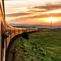 Trans-Siberian Train Sunset